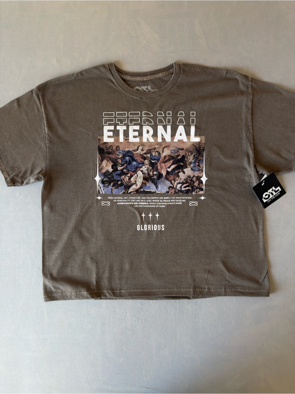 Eternal Glorious Graphic Tee - Olive Short Sleeve